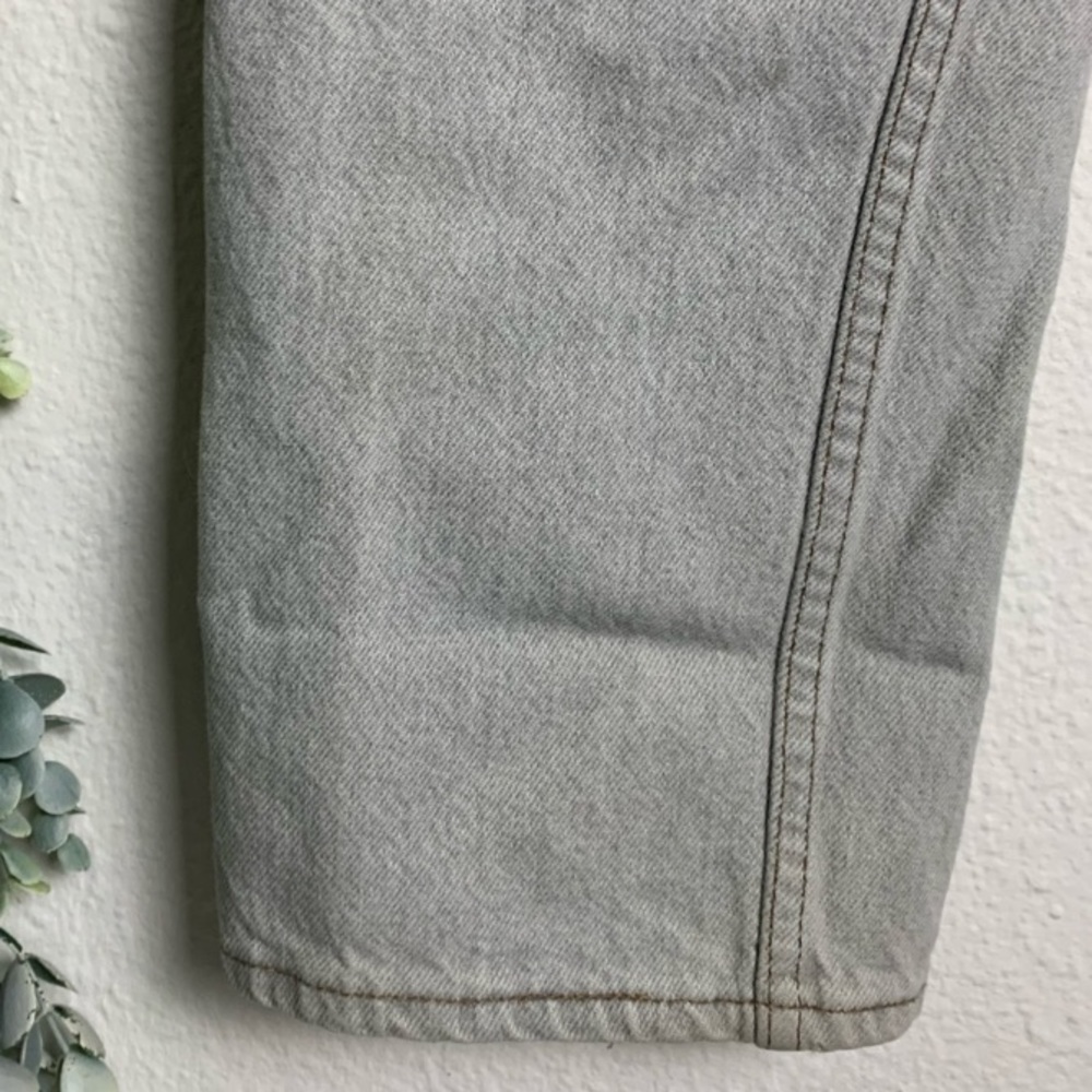 80’s LEVI’S 501 JEAN’S grey straight leg Sz 30x36 made in USA cotton high waist - Picture 13 of 14